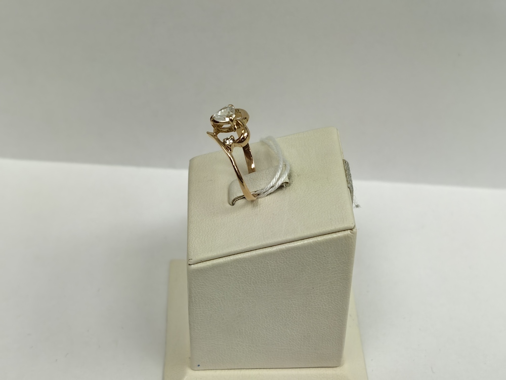 КОЛЬЦО С КАМНЯМИ (Au 585)