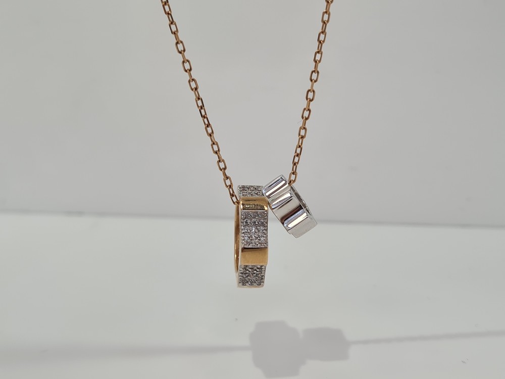 Ко4965 КОЛЬЕ С КАМНЯМИ (Au 585)