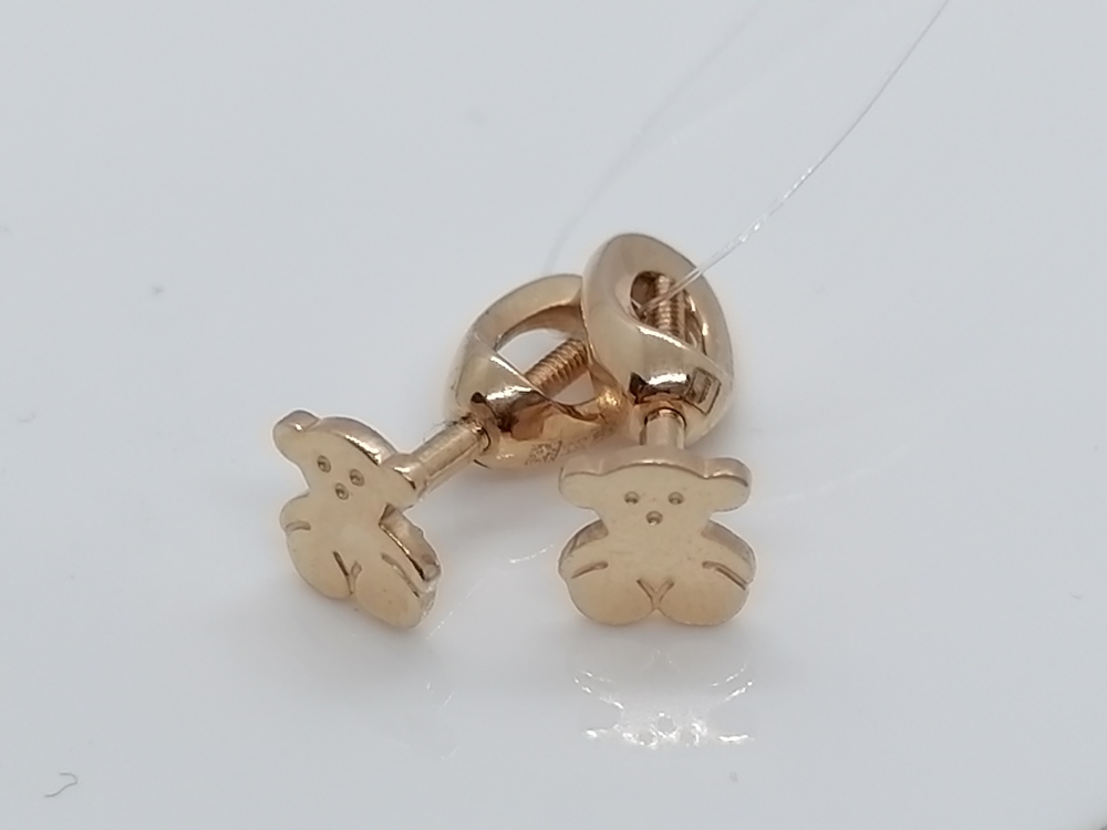 СЕРЬГИ ПУСЕТЫ без камня (Au 585)