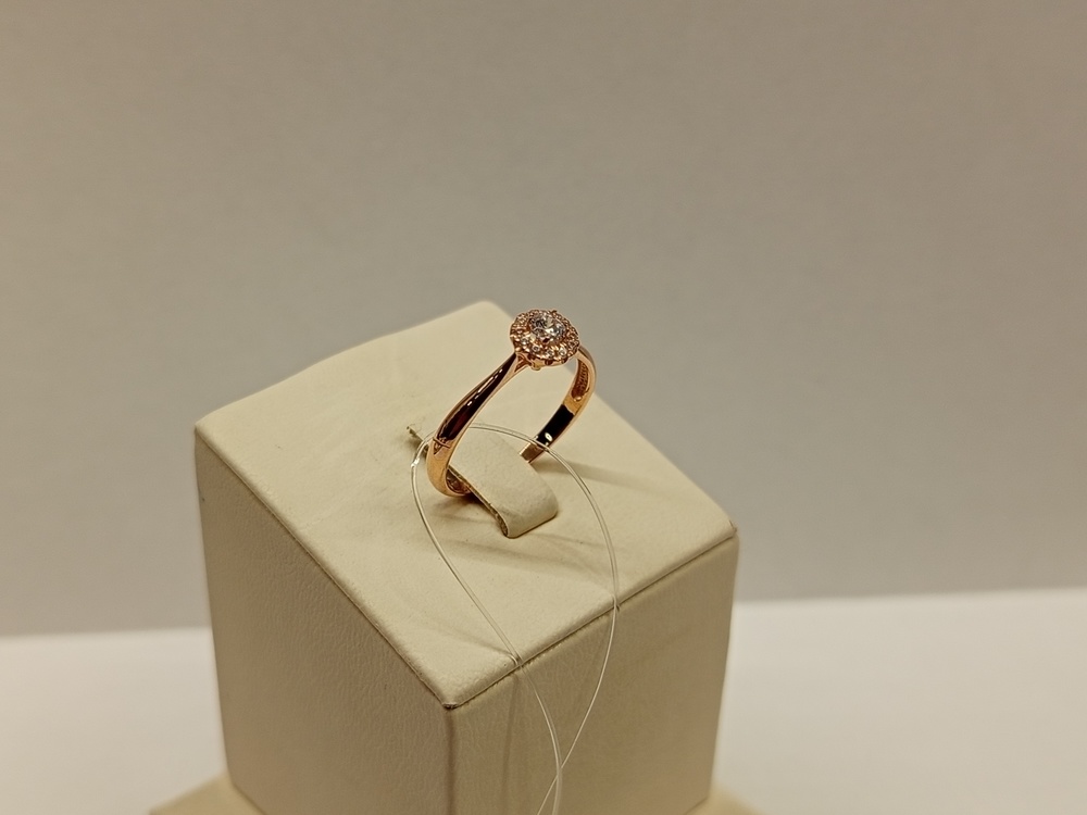 КОЛЬЦО С КАМНЯМИ (Au 585)