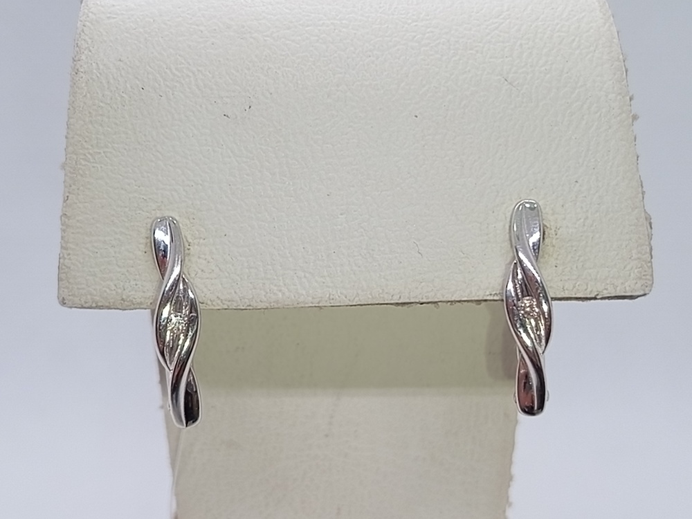 СЕРЬГИ БРИЛЛИАНТ (Ag 925)