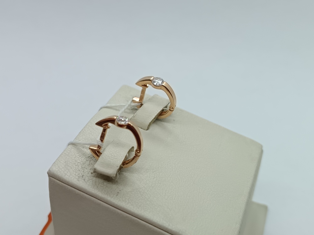 СКМИ585 СЕРЬГИ С КАМНЯМИ (Au 585)