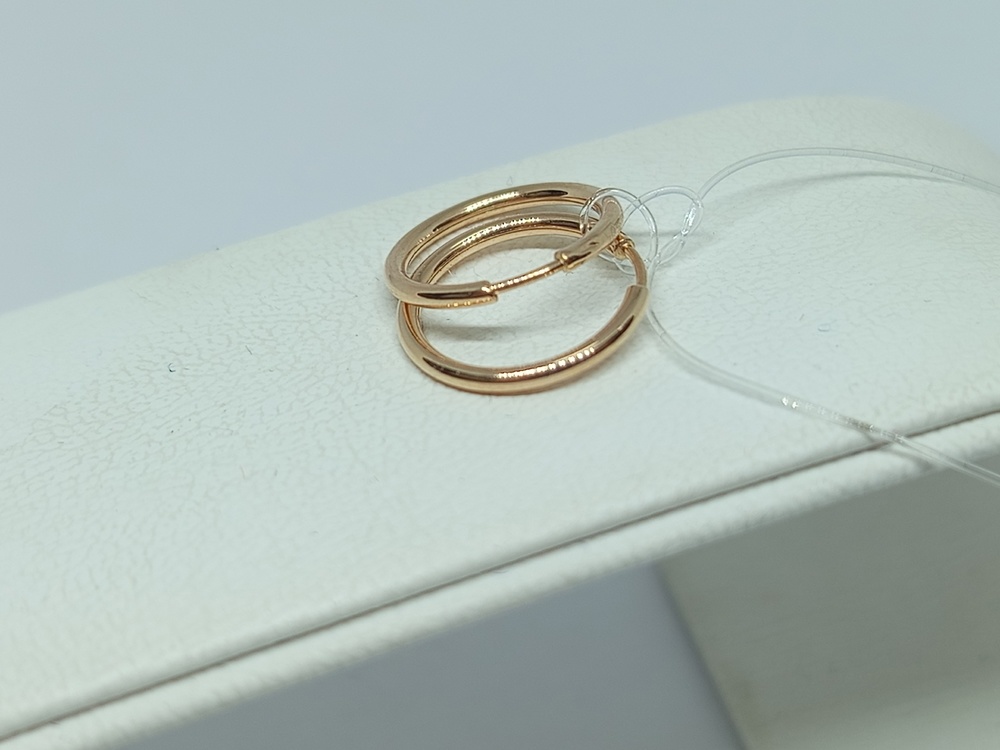 СЕРЬГИ КОНГО без камня (Au 585)