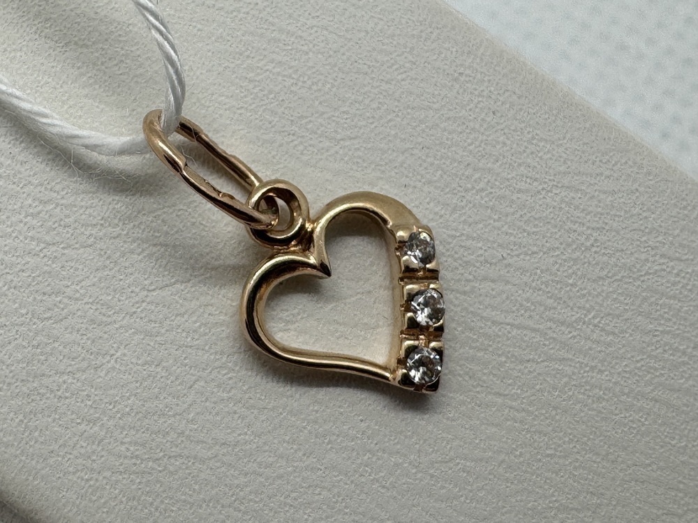 ПОДКМИ585 ПОДВЕСКА С КАМНЯМИ (Au 585)