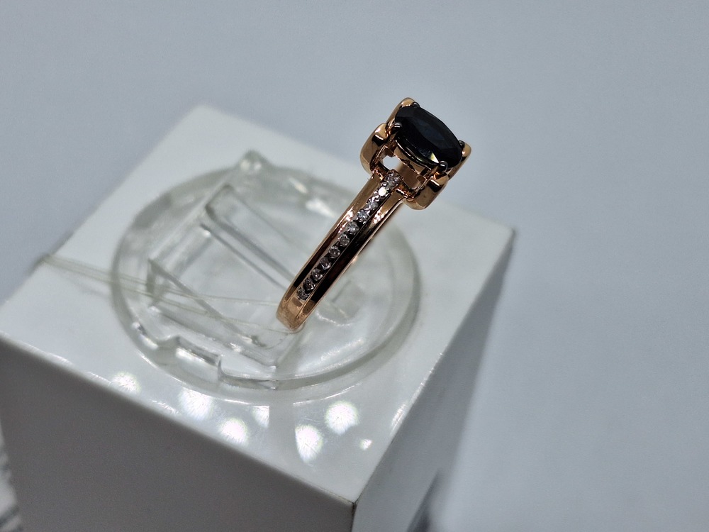 КОЛЬЦО Бриллиант, сапфир (Au 585)