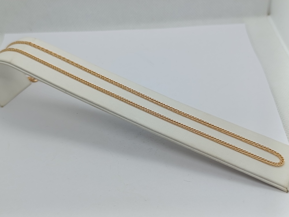 ЦЕПЬ ПУСТОТЕЛАЯ Ромб двойной (Au 585)