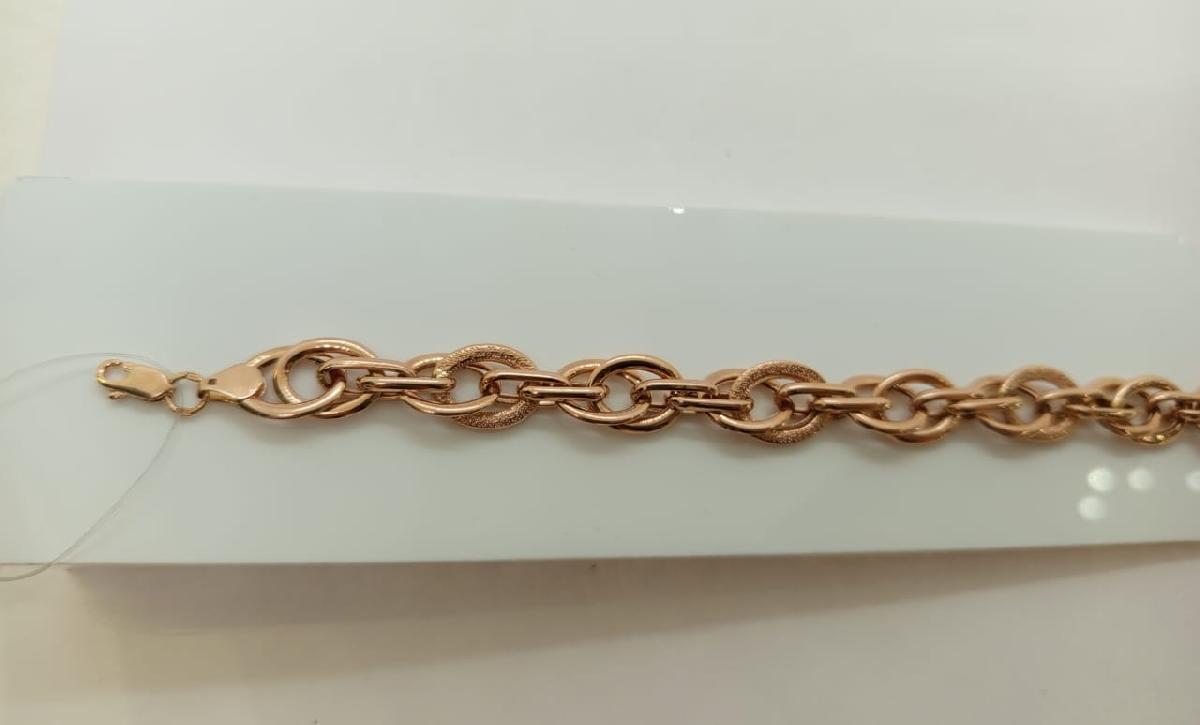 БРАСЛЕТ ПУСТОТЕЛЫЙ Фантазия (Au 585)