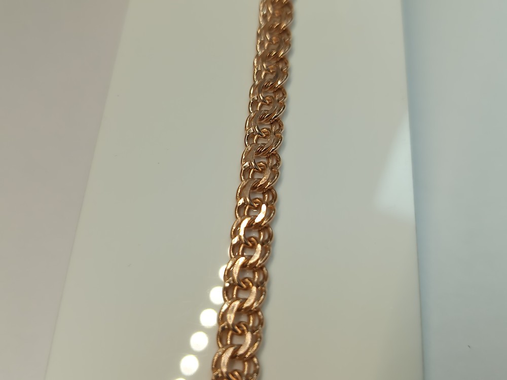 БРАСЛЕТ ПУСТОТЕЛЫЙ Бисмарк (Au 585)