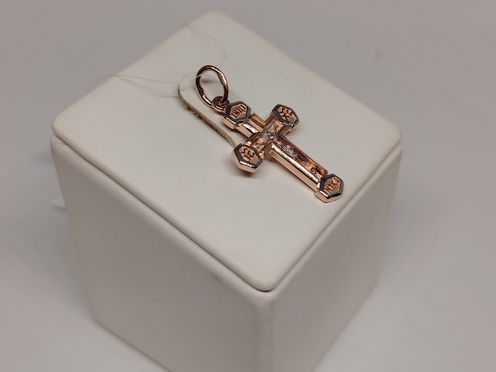 ПОДВЕСКА КРЕСТ без камня (Au 585)