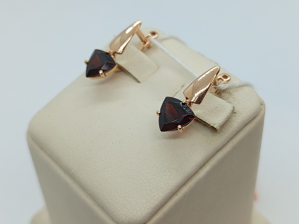 СЕРЬГИ С КАМНЕМ (Au 585)