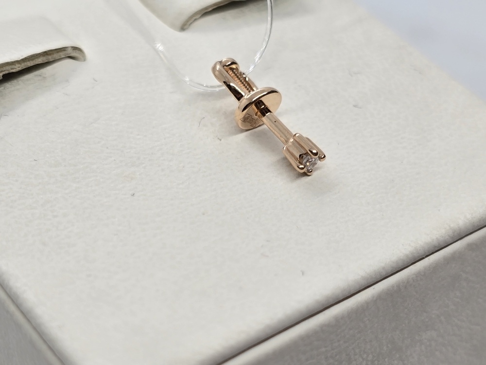 СЕРЬГИ ПУСЕТА бриллиант (Au 585)