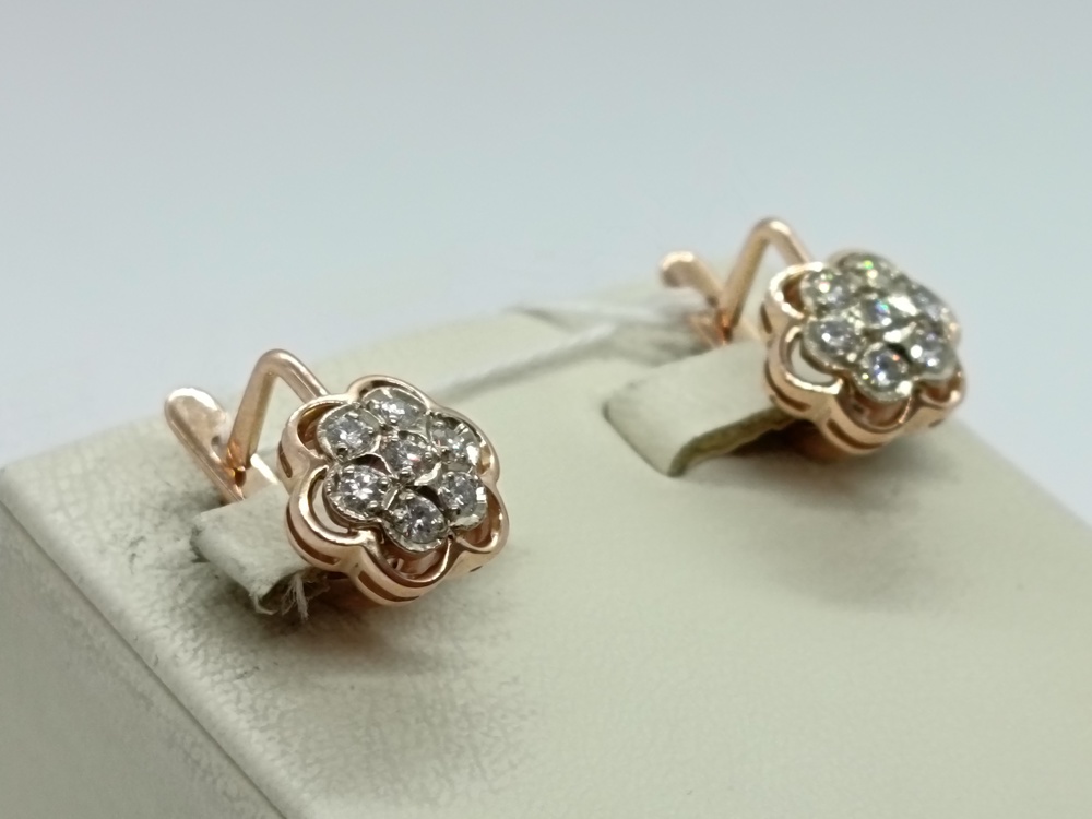 СЕРЬГИ БРИЛЛИАНТ (Au 585)