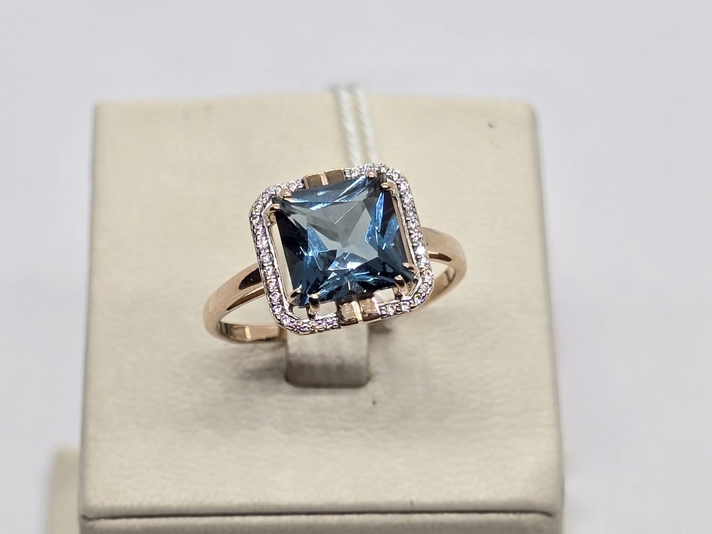 КОЛКМИ585 КОЛЬЦО С КАМНЯМИ (Au 585)