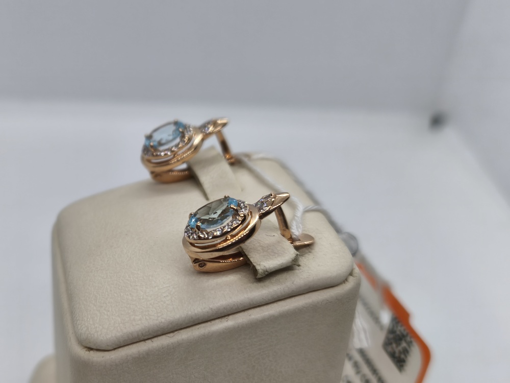 СКМИ585 СЕРЬГИ С КАМНЯМИ (Au 585) СКМИ585 СЕРЬГИ С КАМНЯМИ (Au 585)