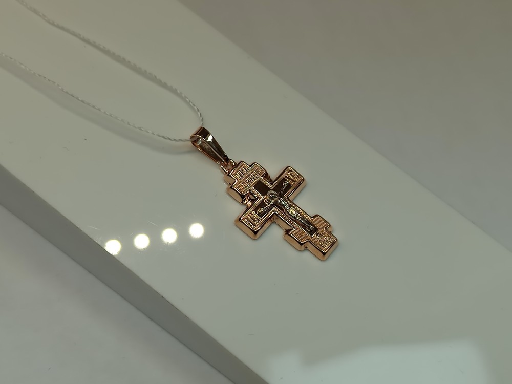 ПОДВЕСКА КРЕСТ без камня (Au 585)