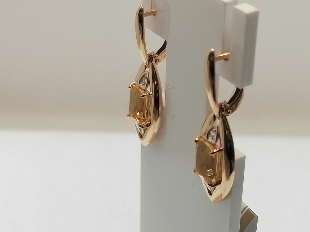 СЕРЬГИ С КАМНЯМИ (Au 585)