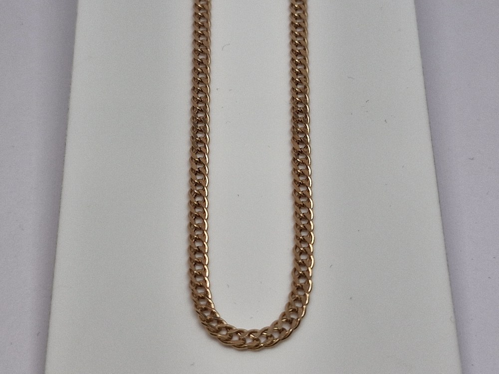 ЦЕПЬ ПУСТОТЕЛАЯ Ромб двойной (Au 585)