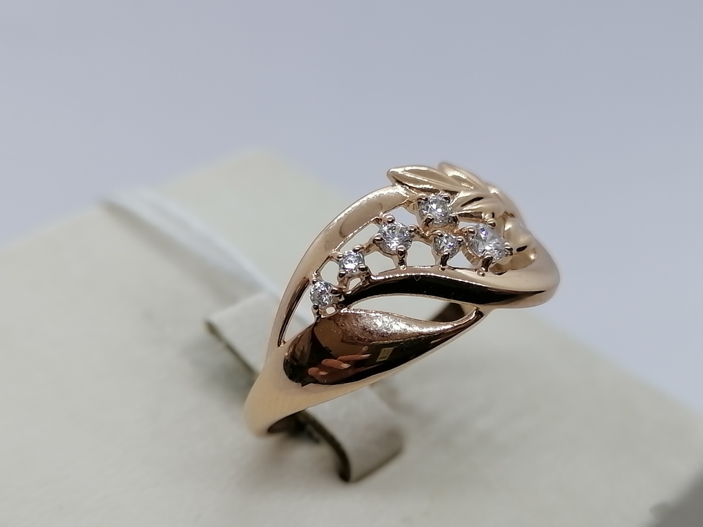 КОЛКМИ585 КОЛЬЦО С КАМНЯМИ (Au 585)