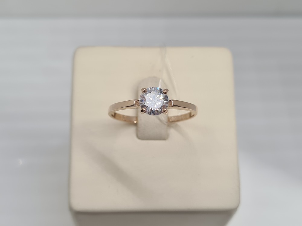 010184 КОЛЬЦО С КАМНЕМ (Au 585)