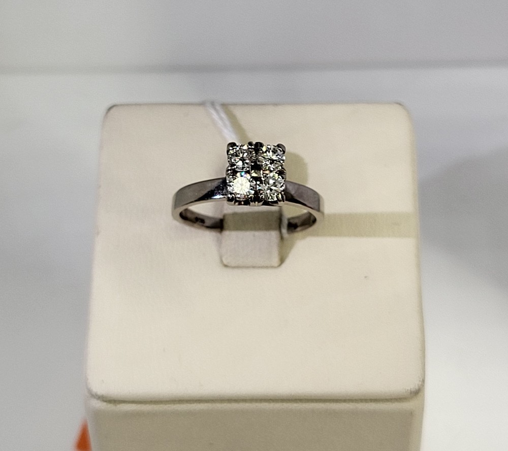 КОЛЬЦО БРИЛЛИАНТ Au 750