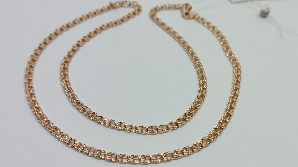 ЦЕПЬ ПУСТОТЕЛАЯ Бисмарк (Au 585)