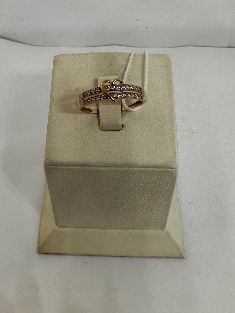 КОЛЬЦО С КАМНЯМИ (Au 585)