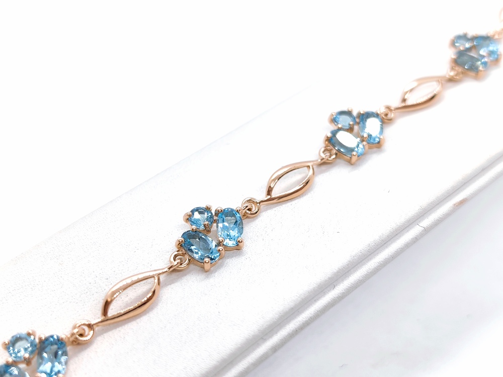 Б585 БРАСЛЕТ С КАМНЯМИ (Au 585)