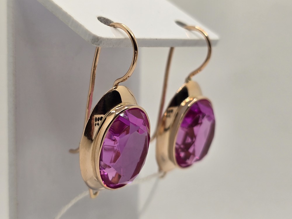 СЕРЬГИ С КАМНЕМ (Au 583)