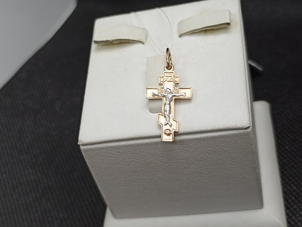 ПОДВЕСКА КРЕСТ без камня (Au 585)