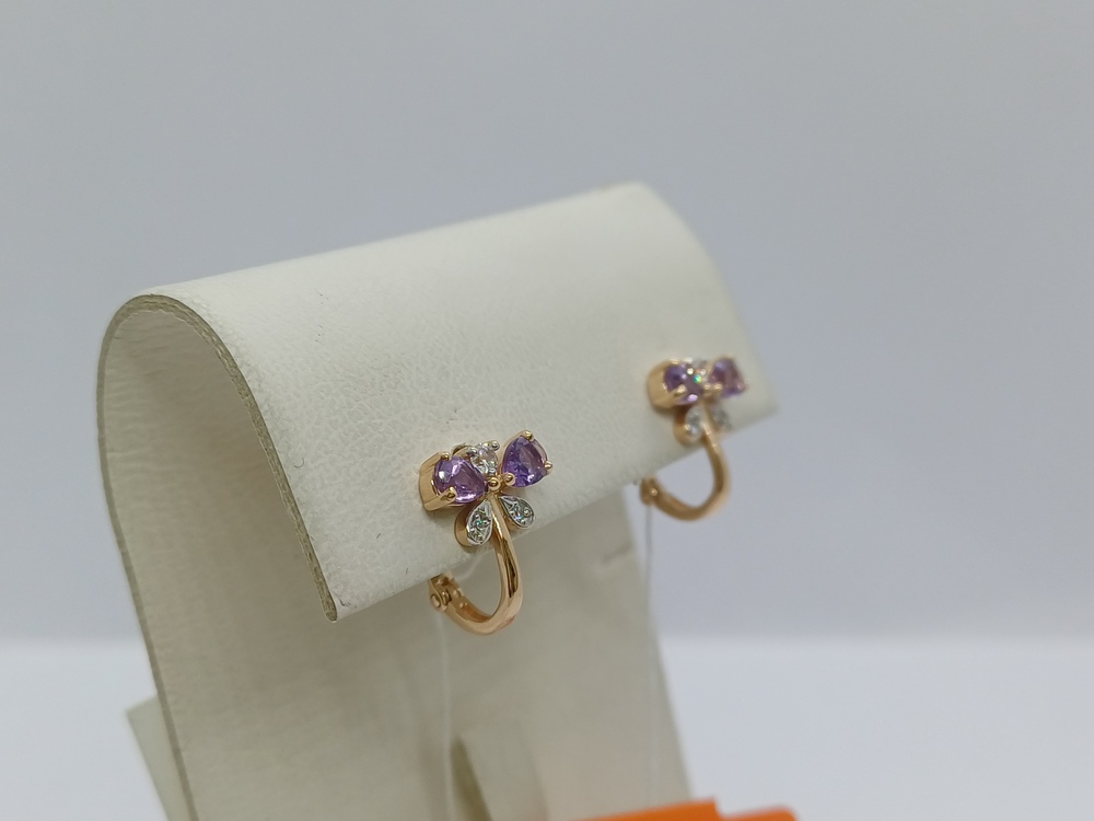 СЕРЬГИ С КАМНЯМИ (Au 585)