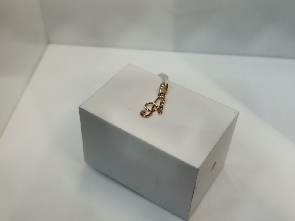 ПОДВЕСКА БУКВА А Au 585