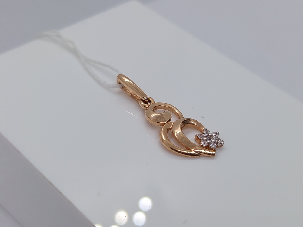 ПОДКМИ585 ПОДВЕСКА С КАМНЯМИ (Au 585)