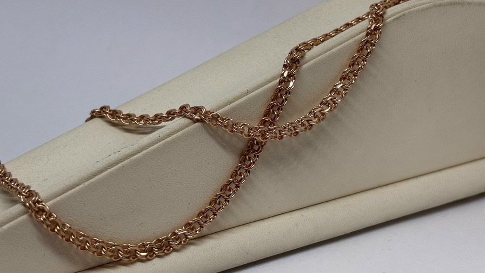 ЦЕПЬ ПУСТОТЕЛАЯ Бисмарк (Au 585)