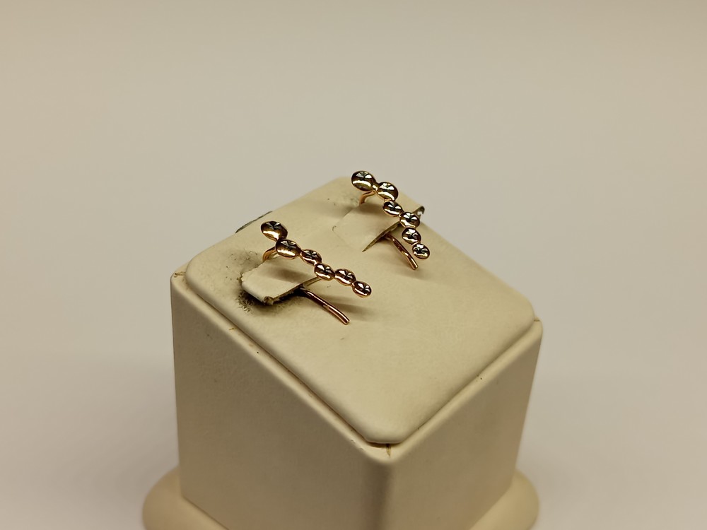 СБКМ585 СЕРЬГИ БЕЗ КАМНЯ (Au 585)