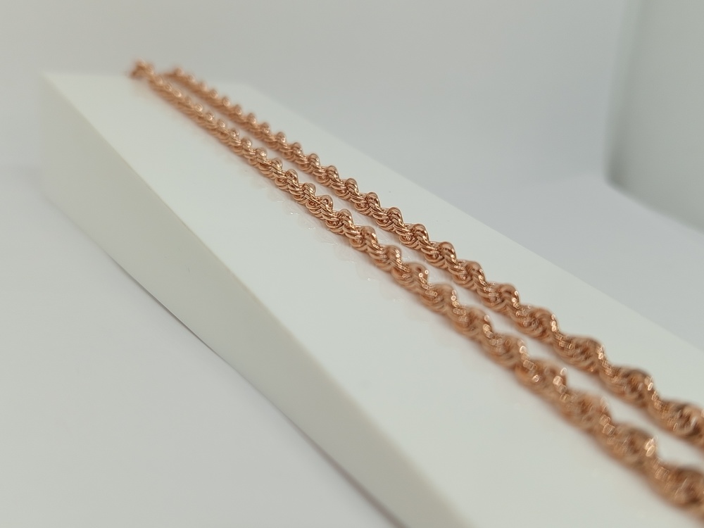 ЦЕПЬ ПУСТОТЕЛАЯ Веревка (Au 585)