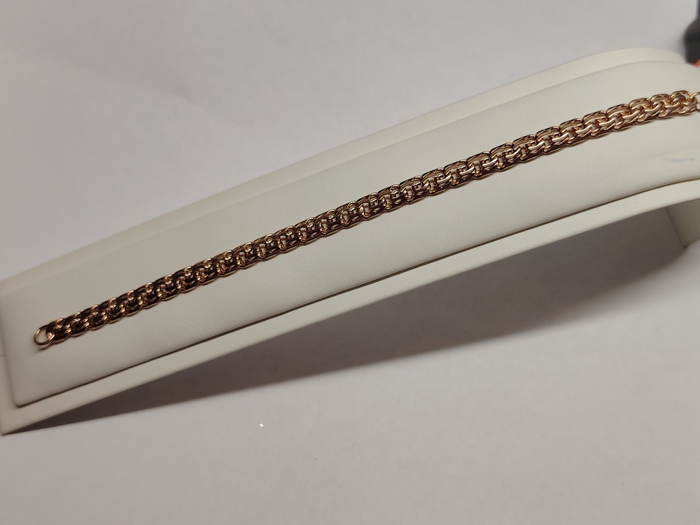 БЛБ585 БРАСЛЕТ ПОЛНОВЕСНЫЙ Бисмарк (Au 585)