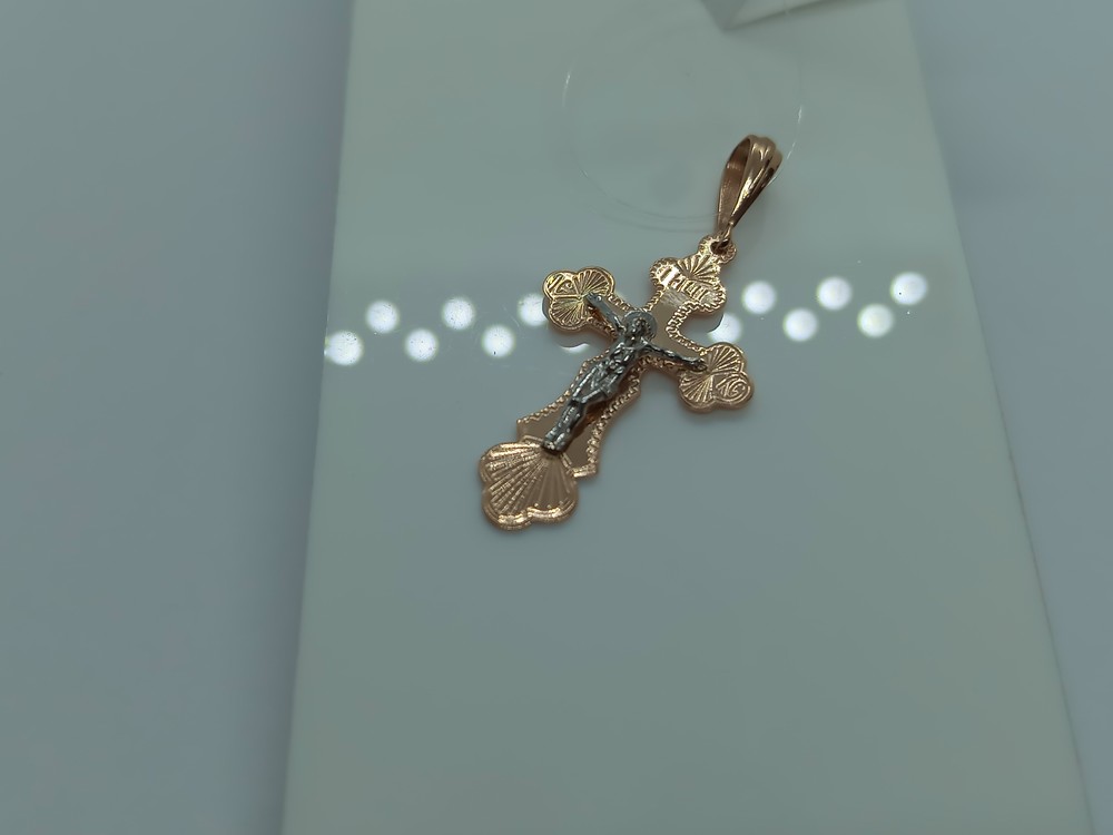 ПОДВЕСКА КРЕСТ (Au 585)