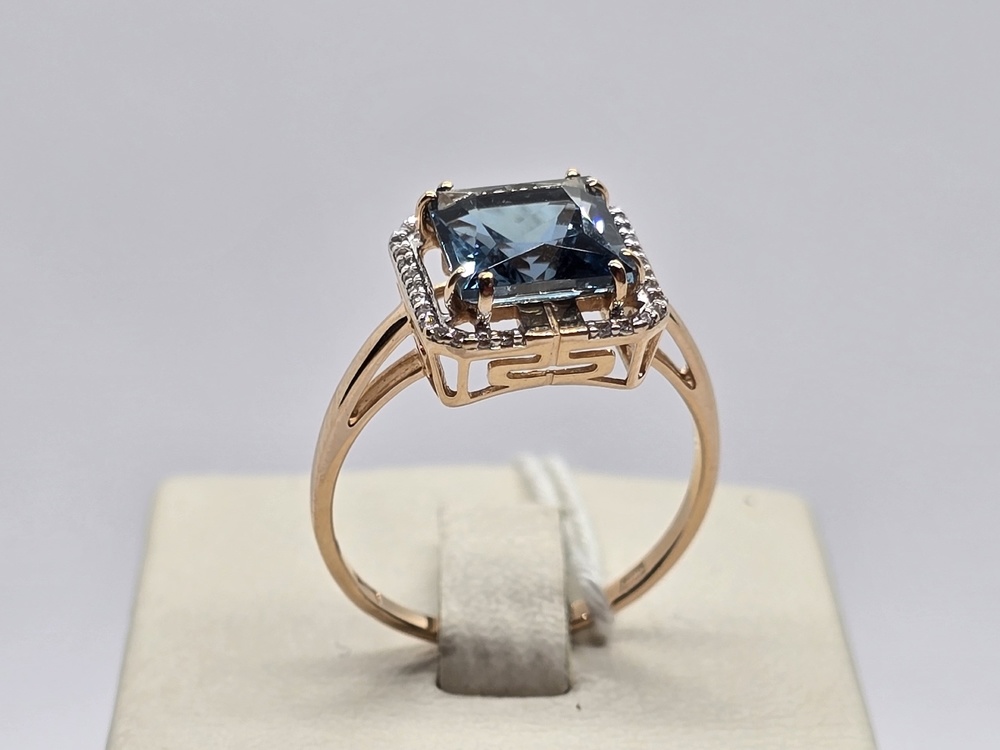 КОЛКМИ585 КОЛЬЦО С КАМНЯМИ (Au 585)