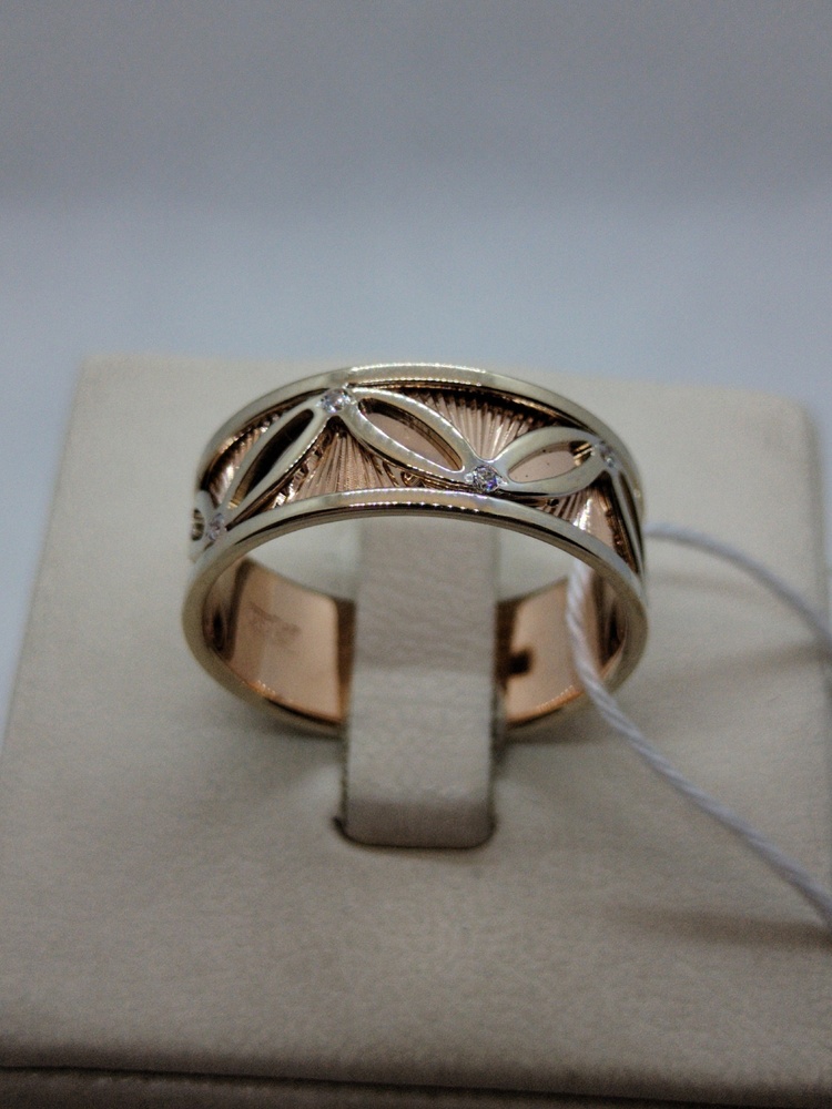 КОЛКМИ585 КОЛЬЦО С КАМНЯМИ (Au 585)