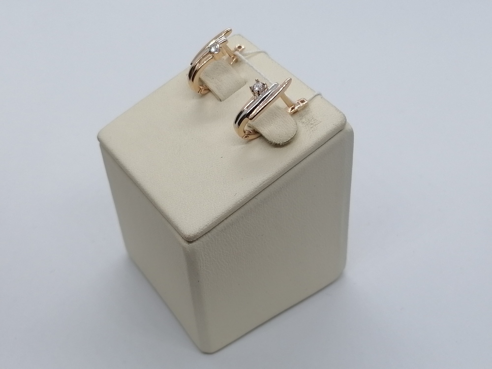 СЕРЬГИ С КАМНЕМ (Au 585)