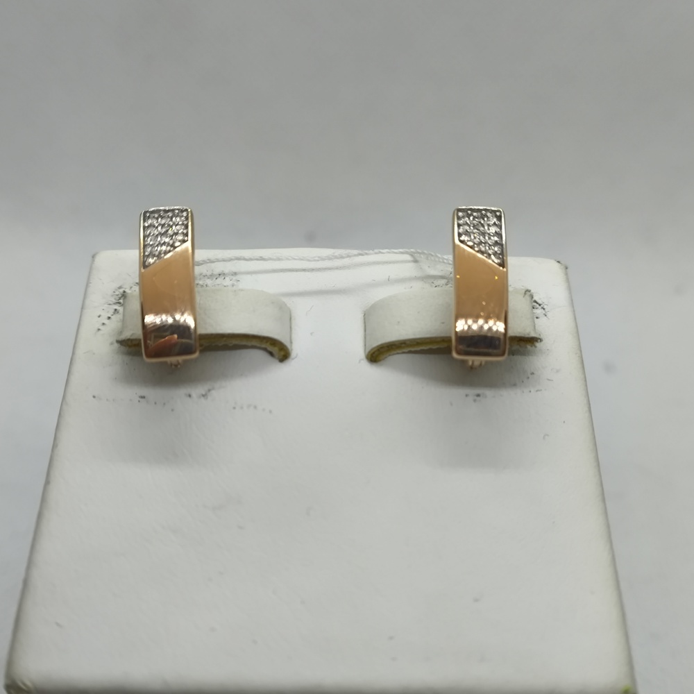 СКМИ585 СЕРЬГИ С КАМНЯМИ (Au 585)