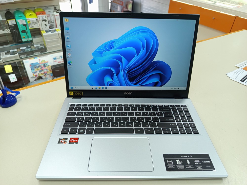 Ноутбук Acer; Ryzen 3 7320, AMD Radeon (TM) Graphics, 8 Гб, 256 Гб, Нет