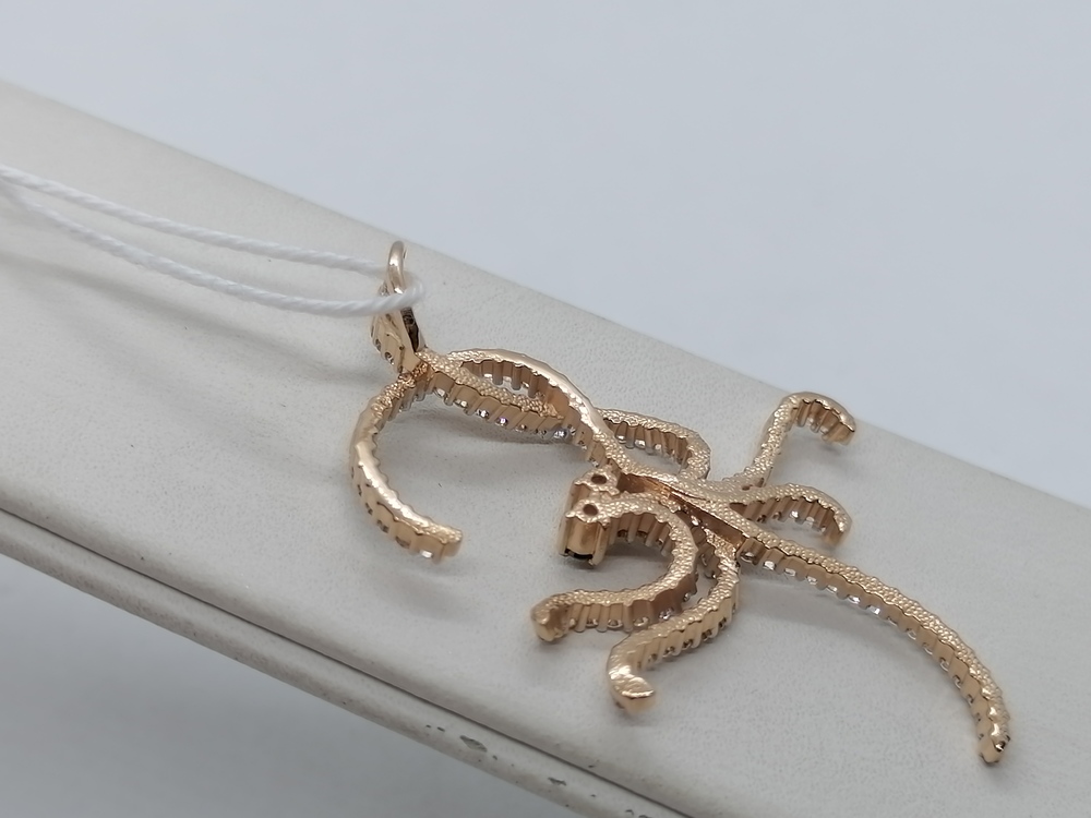 ПОДКМИ585 ПОДВЕСКА С КАМНЯМИ (Au 585)