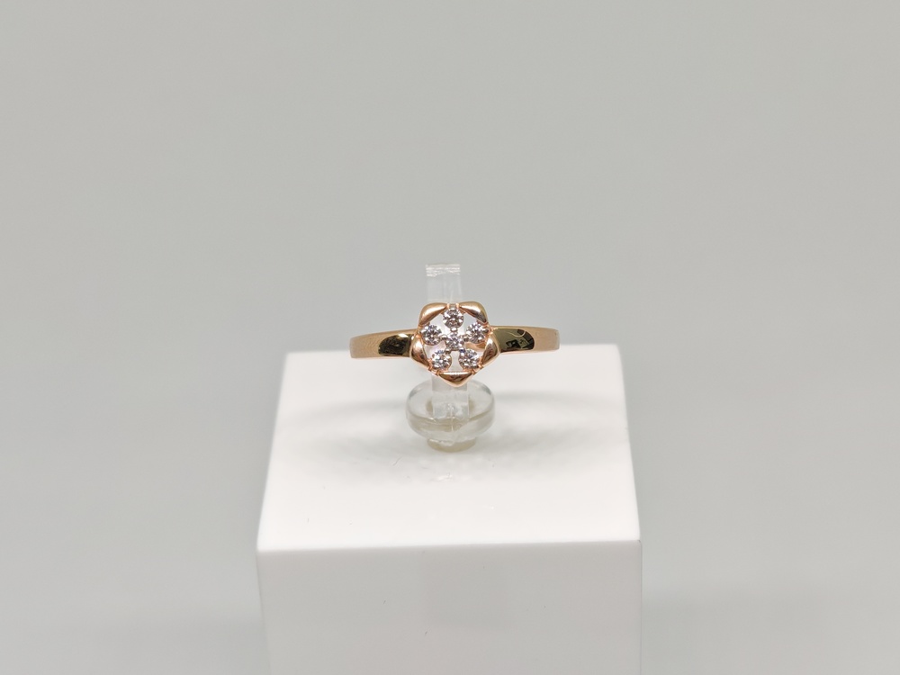 КОЛКМИ585 КОЛЬЦО С КАМНЯМИ (Au 585)