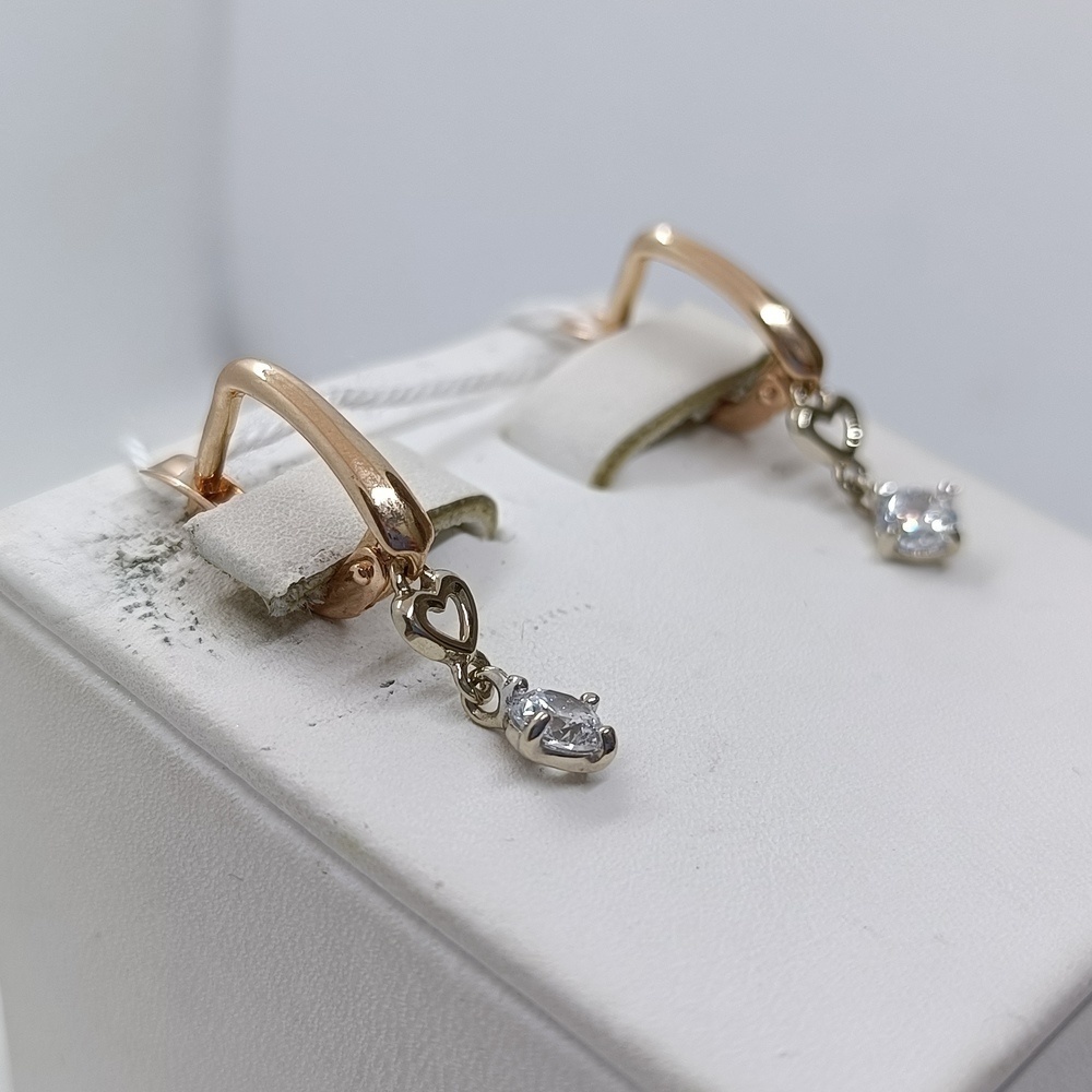 СЕРЬГИ С КАМНЕМ (Au 585)