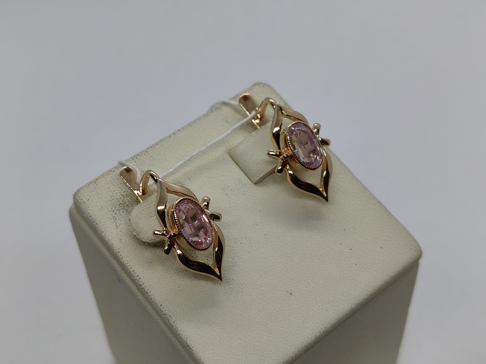 СЕРЬГИ С КАМНЕМ (Au 583)