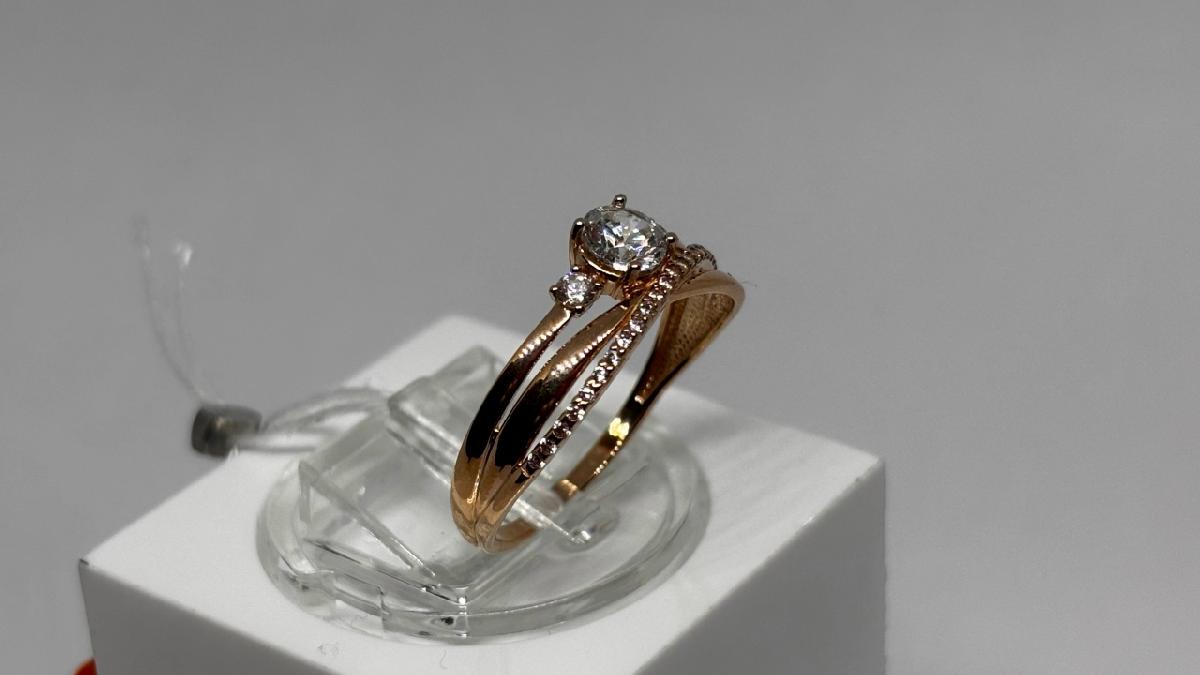 КОЛКМИ585 КОЛЬЦО С КАМНЯМИ (Au 585)