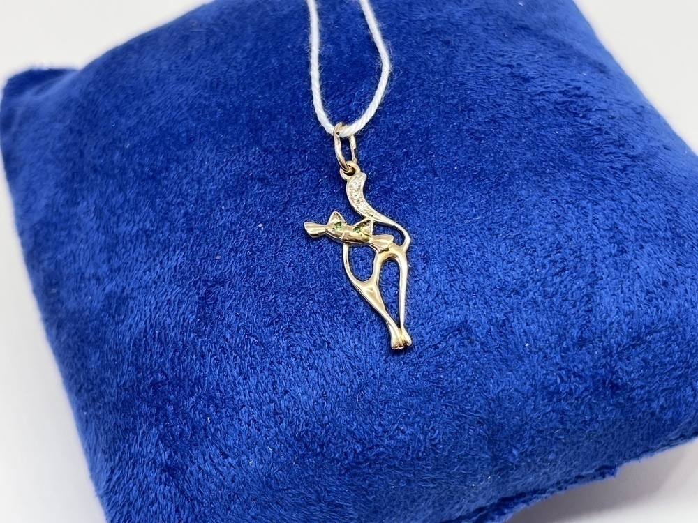 ПОДКМИ585 ПОДВЕСКА С КАМНЯМИ (Au 585)