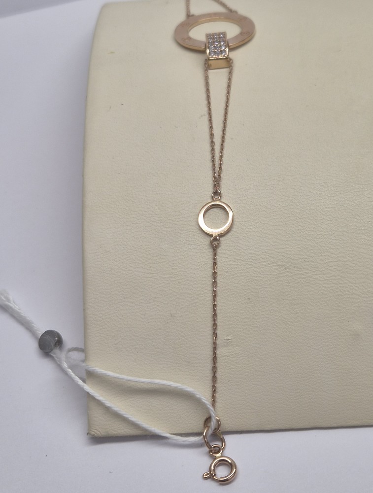 Б585 БРАСЛЕТ С КАМНЯМИ (Au 585)