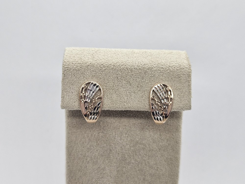 СБКМ585 СЕРЬГИ БЕЗ КАМНЯ (Au 585)